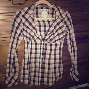 Guess Plaid Long Sleeve Shirt